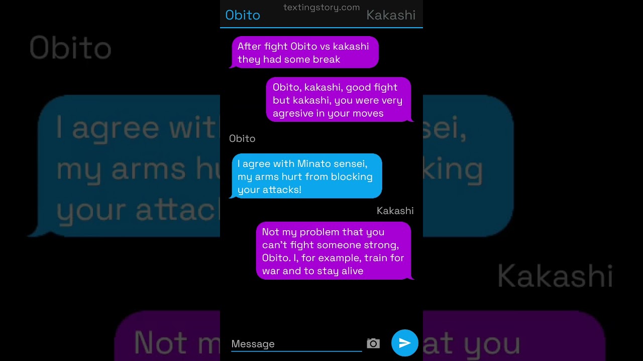 Obikaka textingstory (There hasn't been anything about obikaka YET) |my first time writing|