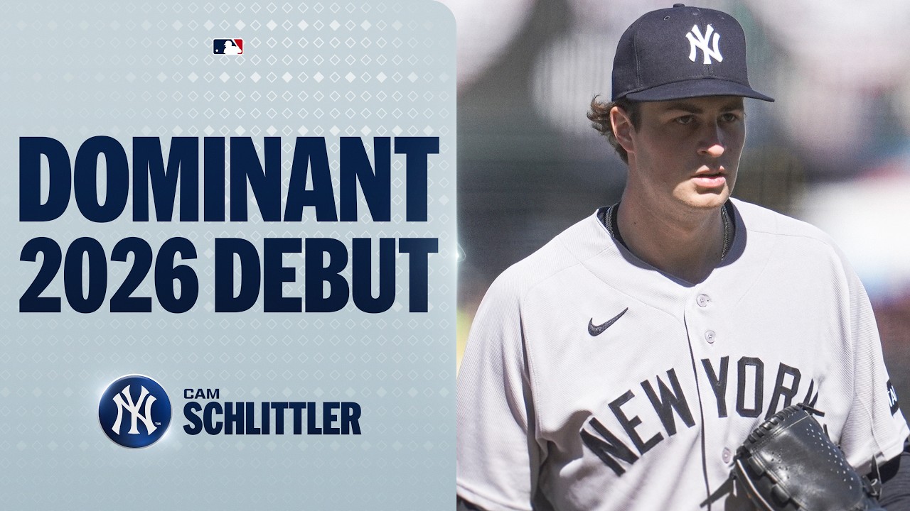 EVERY STRIKEOUT from Cam Schlittler&rsquo;s 2026 season debut for the Yankees! 💪 | MLB Highlights