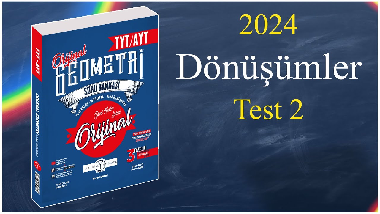Dönüşümler Test 2 - Orijinal geometri soru bankası