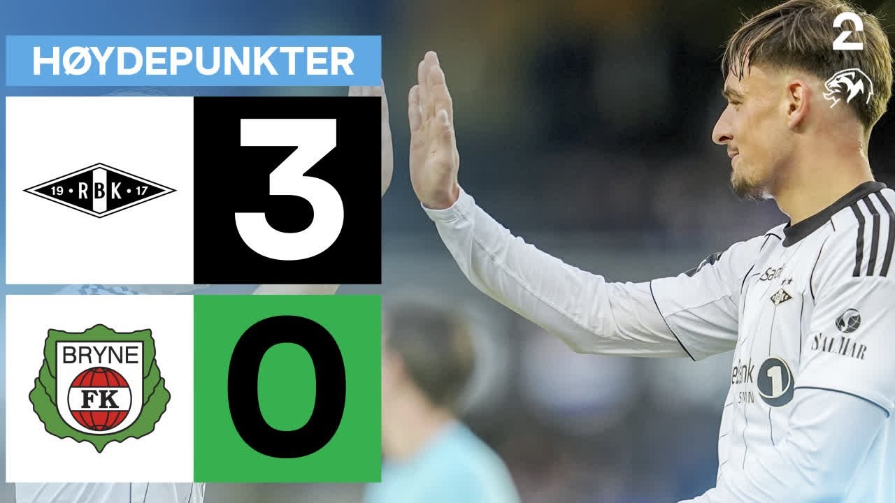 Rosenborg 3 - 0 Bryne - Høydepunkter