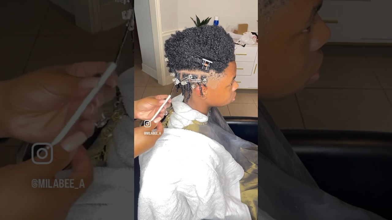 Comb Coil Starter Locs on Short Hair TWA