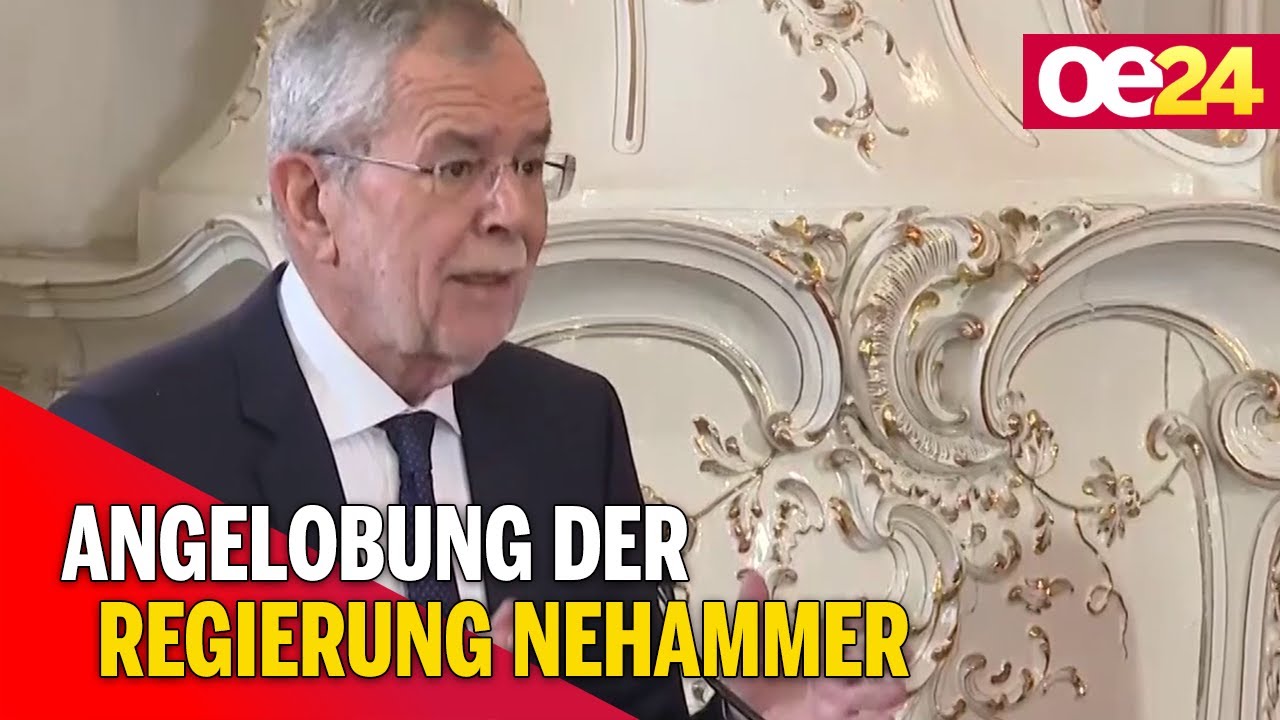 Angelobung der Regierung Nehammer
