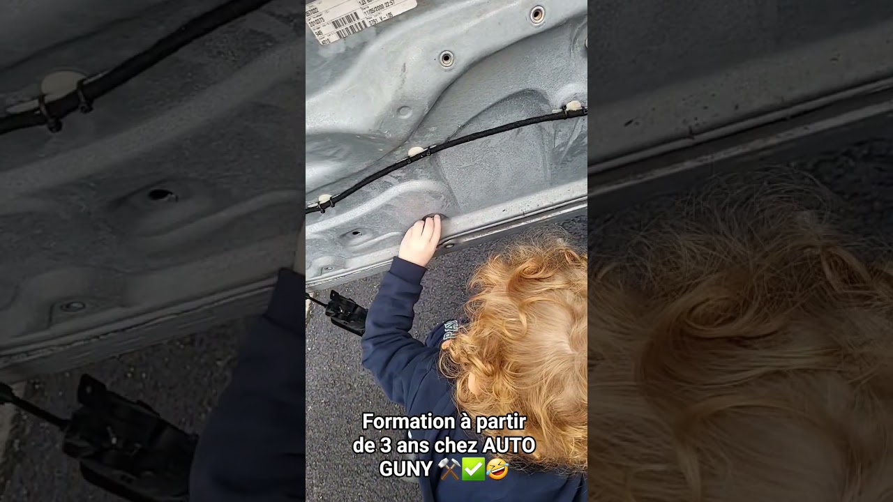 Formation automobile &agrave; partir de 3 ans chez AUTO GUNY ⚒️✅️🤣 #automobile #tools #funny