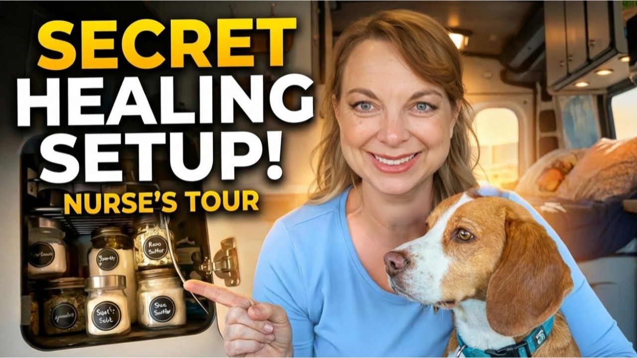 Healing Van Tour: Nurse’s Chronic Illness Setup & Mobile Apothecary
