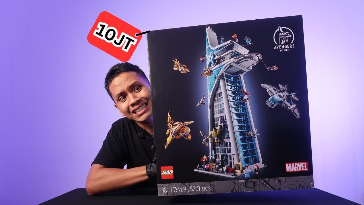 UNBOXING DAN RAKIT LEGO 10 JUTA AVENGERS TOWER SAMPE 4 HARI!!!