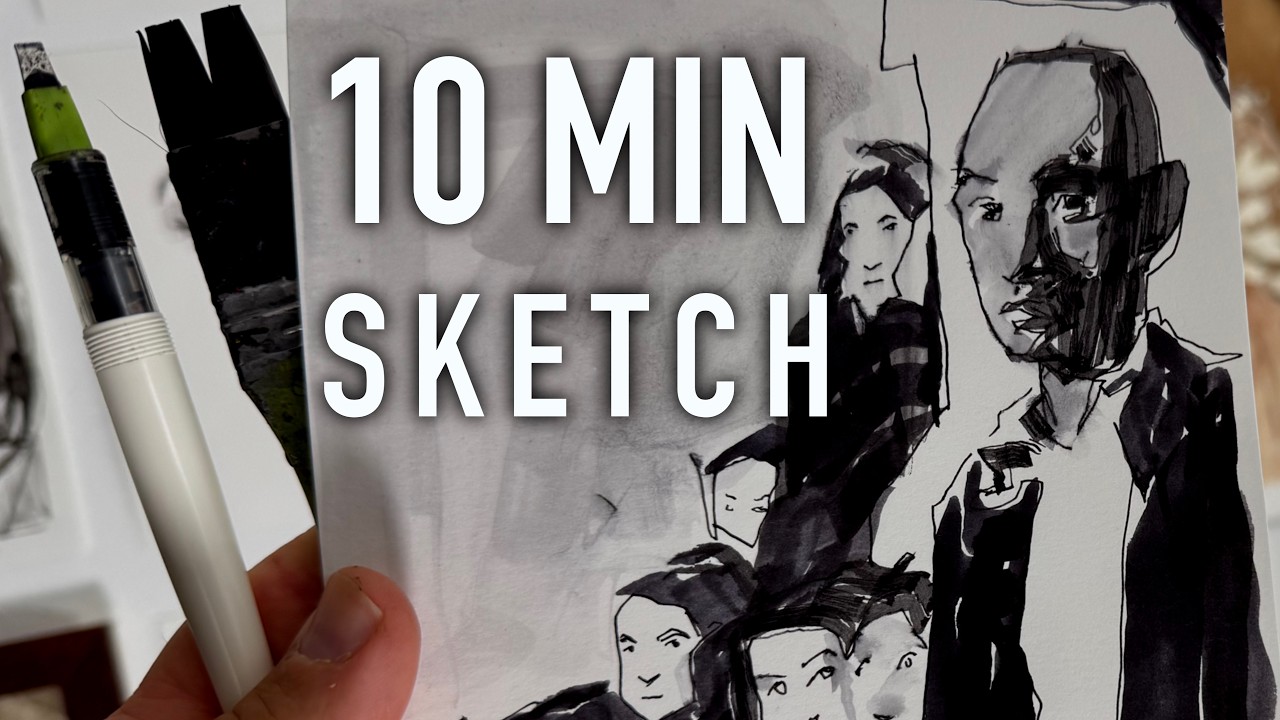10-Minute Portrait Sketching Challenge