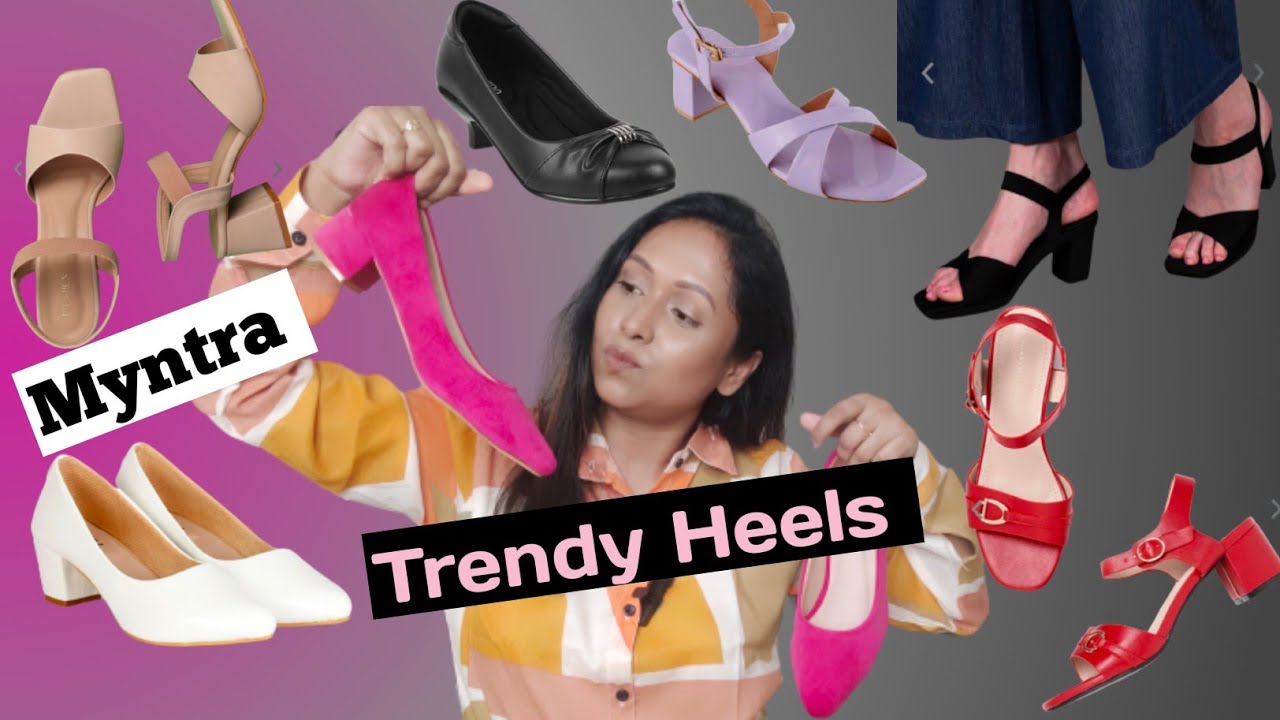 Myntra Trendy Heels Haul 2023 | Myntra Footwear Haul | Myntra Heels Haul Review |