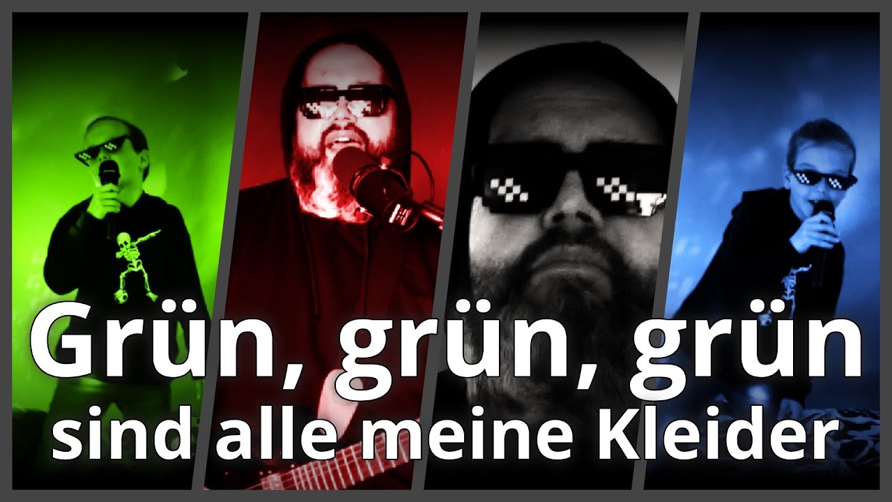 Grün grün grün sind alle meine Kleider - Kinderlied (Cover by TEDDY METAL)
