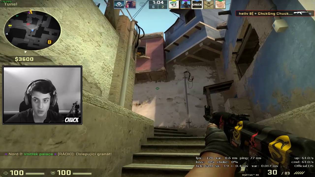 CS:GO [CZ/SK] Gameplay | kompetitivní zápas | Mirage + WebCamera
