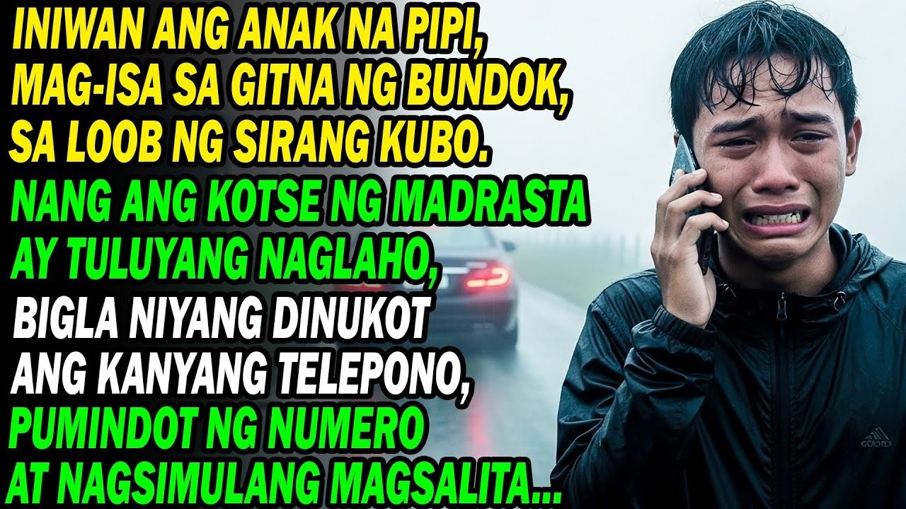 Iniwan Ng Madrasta Ang Pipîng Anak Sa Bundok 🚗 Pagkaalis Niya, Kinuha Niya Ang Telepono At... 🗣️