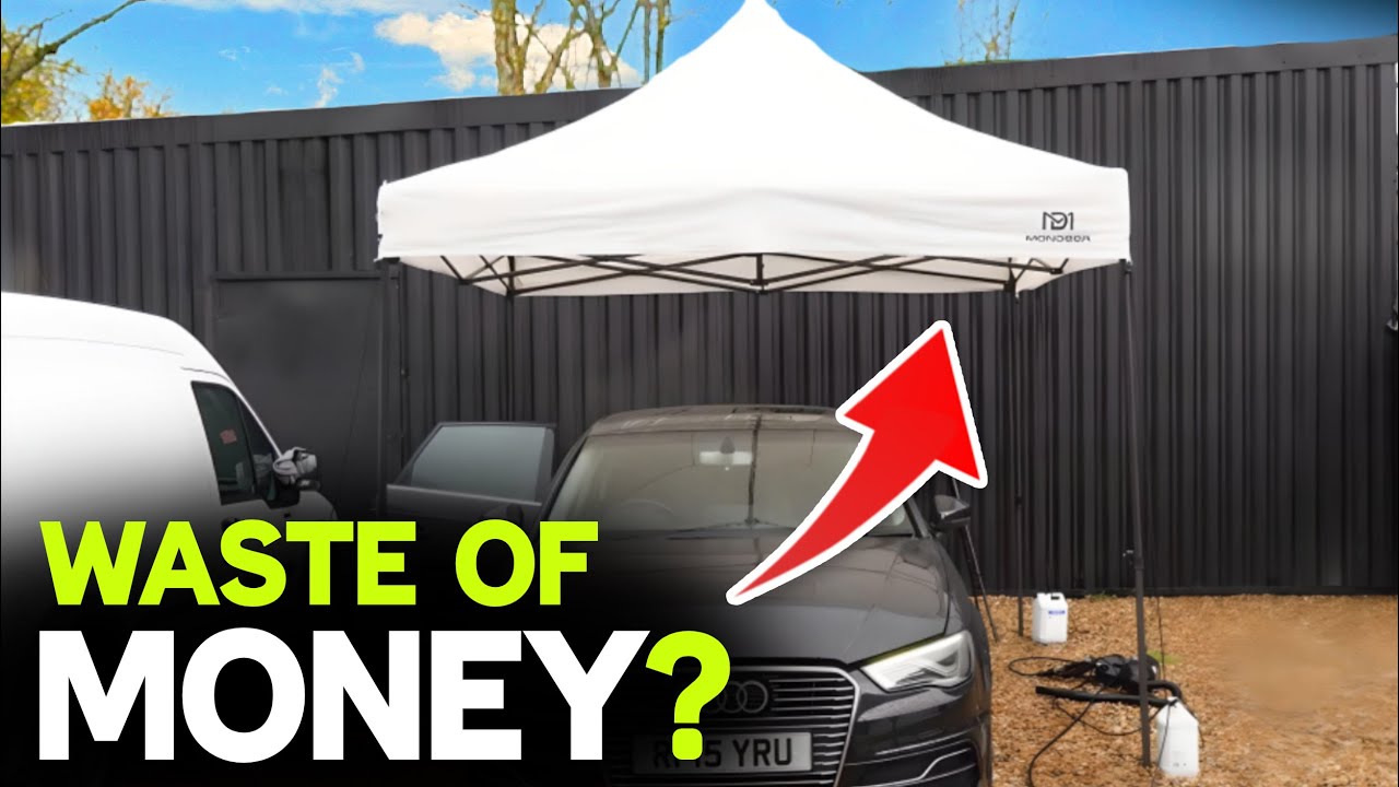 I Bought a CHEAP Car Detailing Gazebo from Amazon and it surprised me...