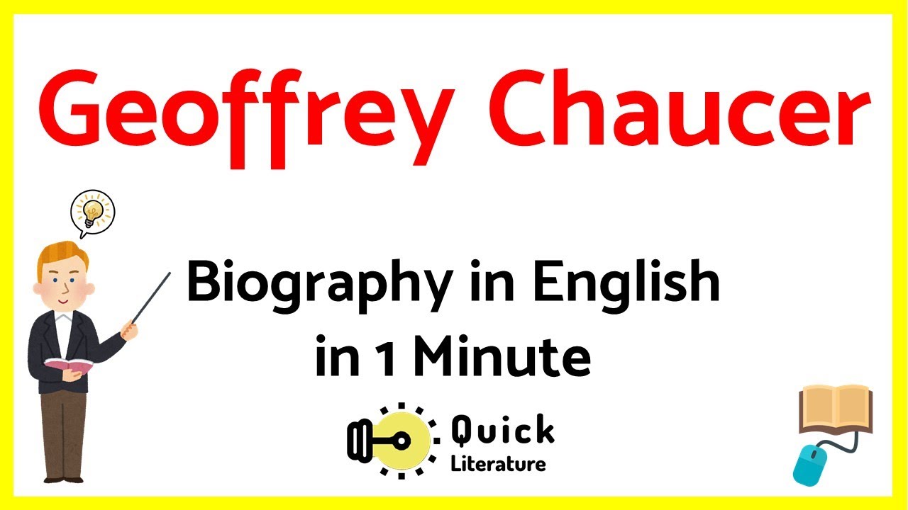 Geoffrey Chaucer Biography in 1 minute | Literature Short Notes | Father of English Literature