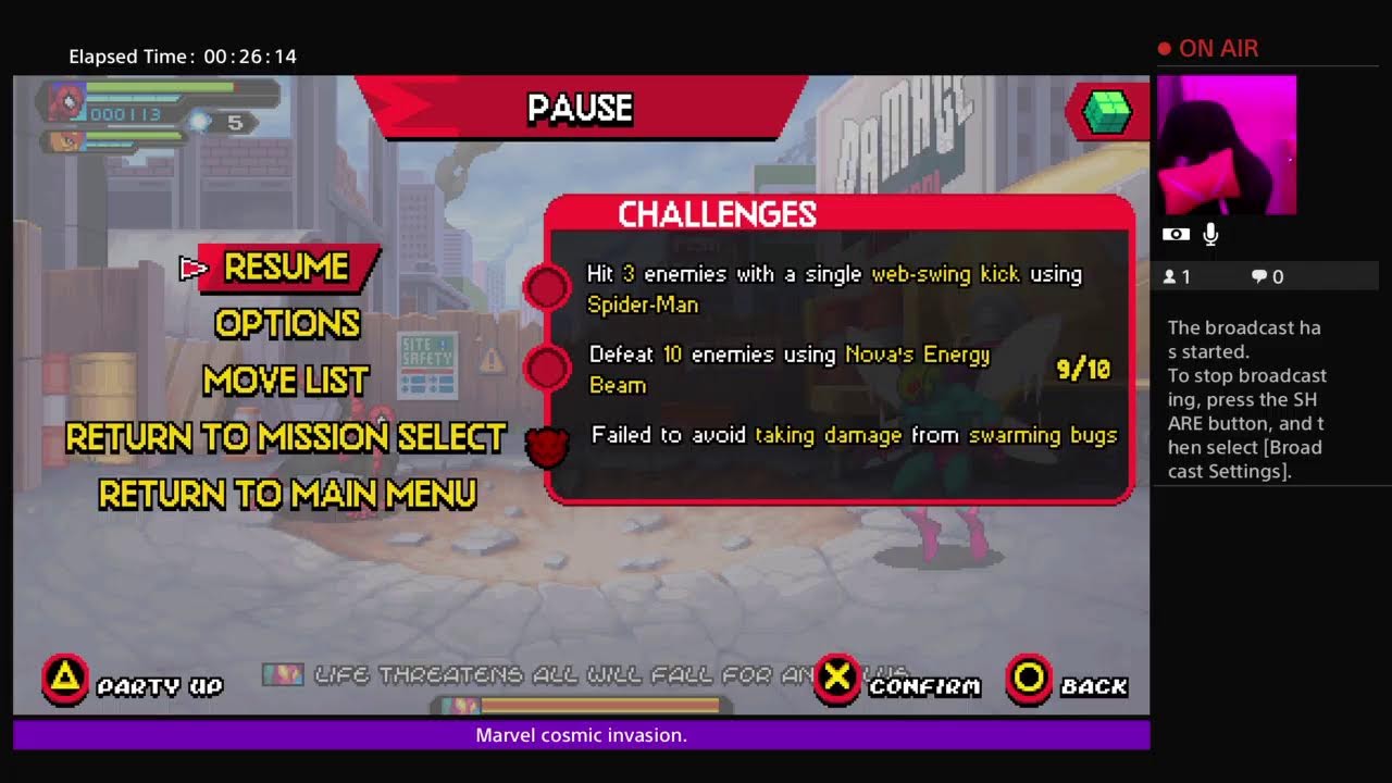 First Gaming Stream. Marvel cosmic invasion
