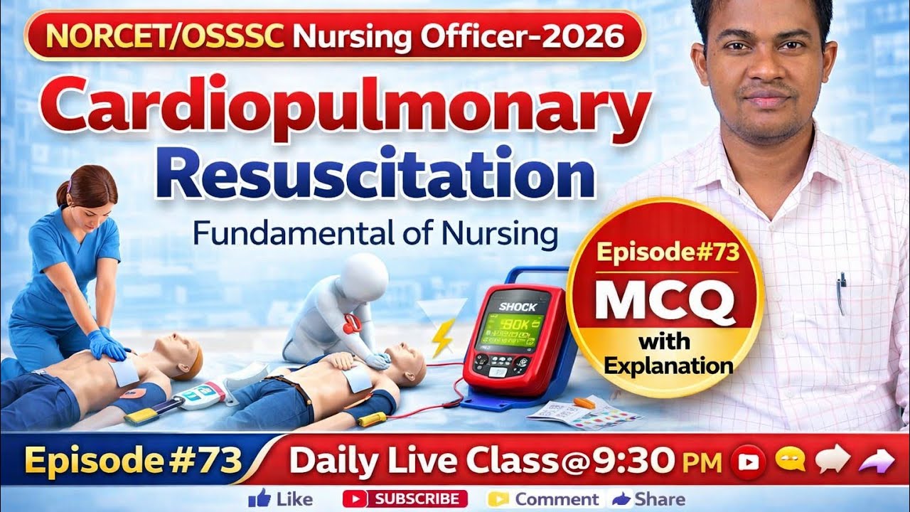 CPR MCQs with Explanation | Nursing Officer Exam Preparation