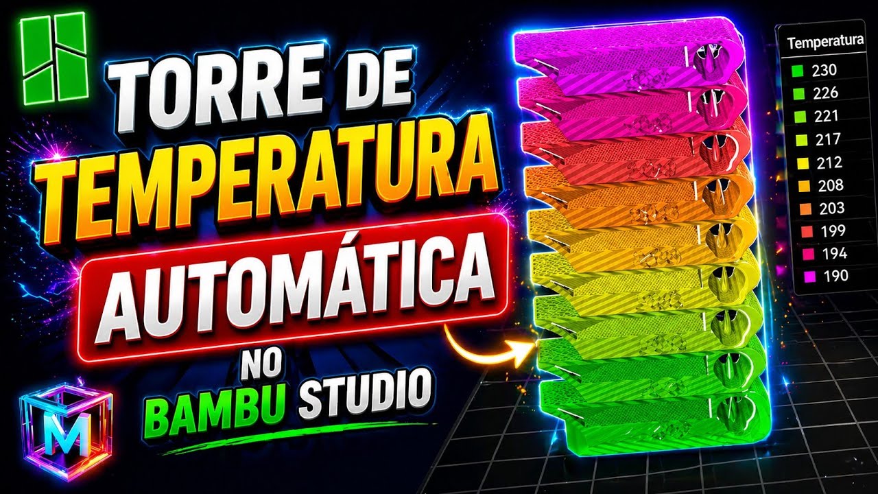 TORRE DE TEMPERATURA AUTOMÁTICA NO BAMBU STUDIO! 