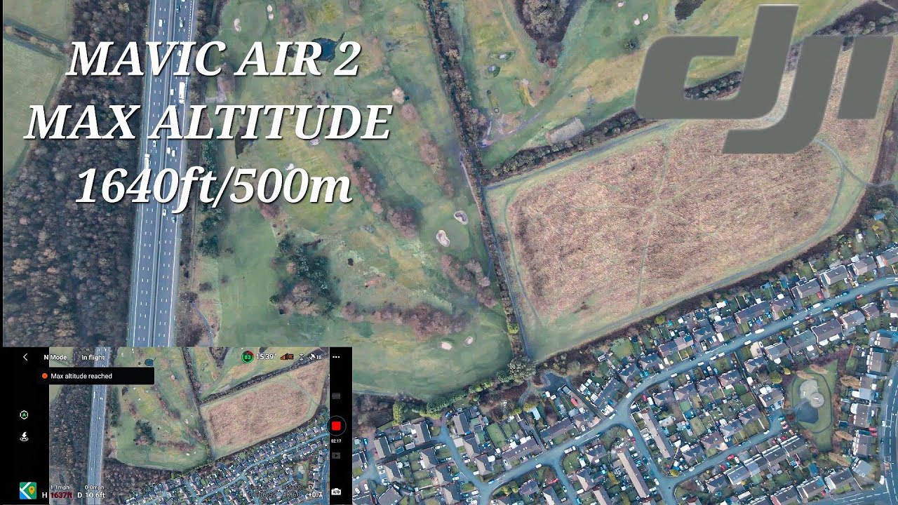 DJI Mavic Air 2 Max Altitude 1640ft/500m
