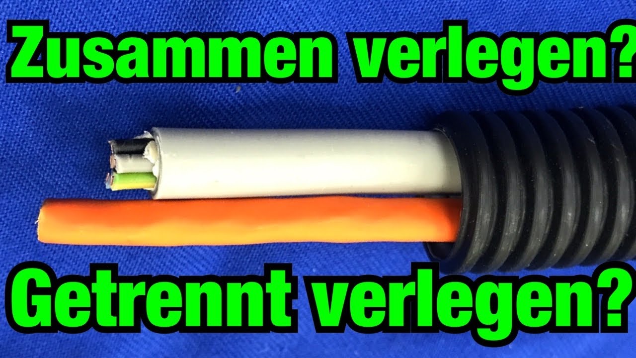 Darf man Stromkabel und Netzwerkkabel ZUSAMMEN verlegen? Proofwood