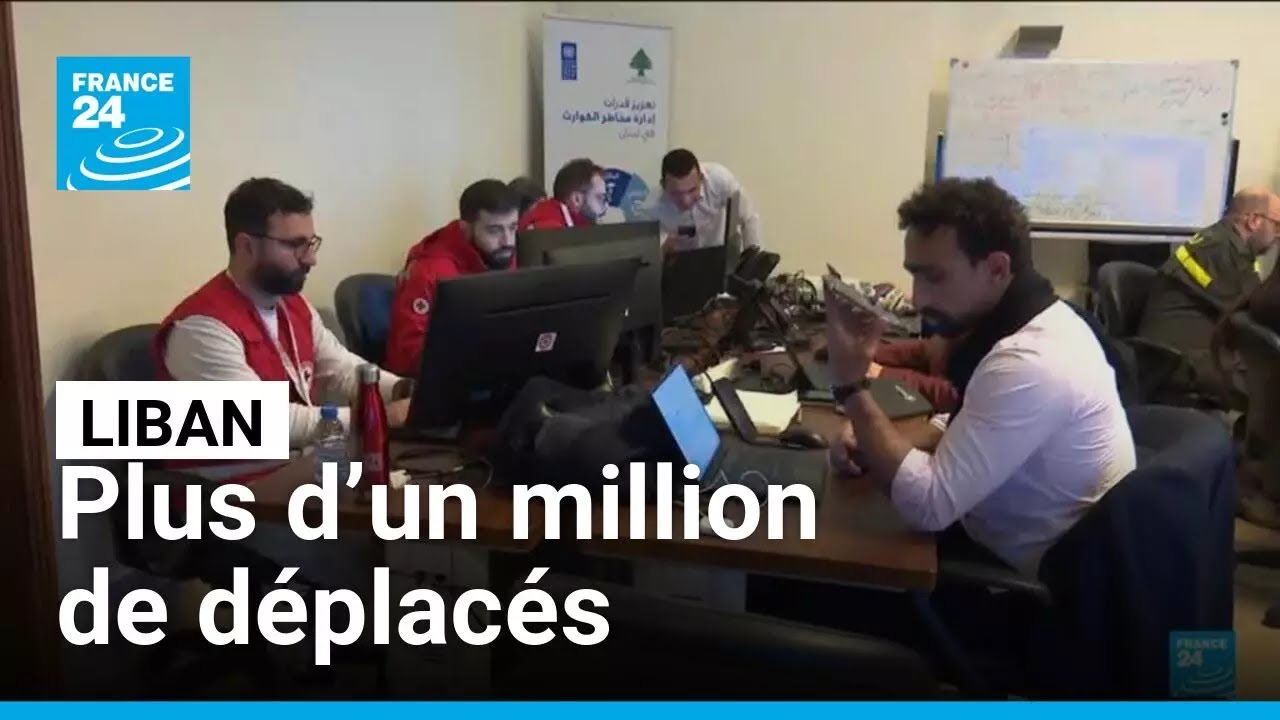 Liban : plus d’un million de déplacés, les autorités créent une cellule de crise • FRANCE 24