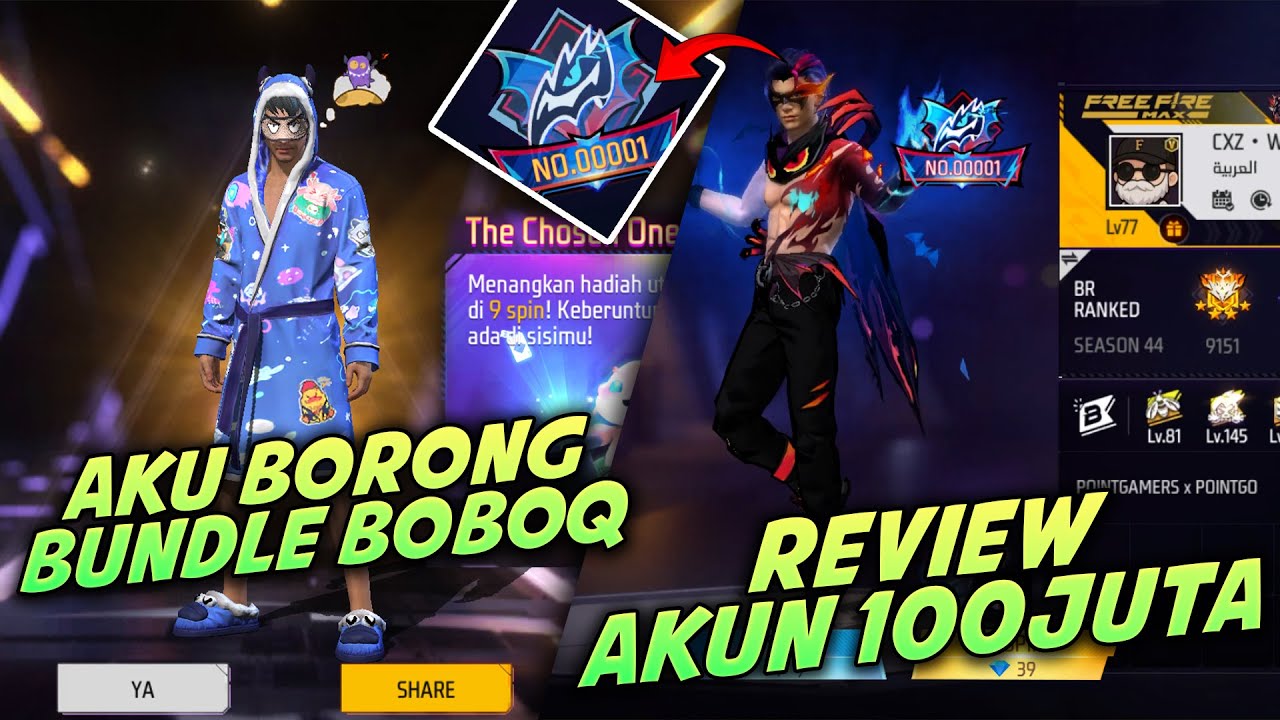 😱 REVIEW AKUN PEMENANG LELANG BUNDLE EVO MIDNIGHT 000001! BORONG BUNDLE BOBOQ HABIS BRP DM?