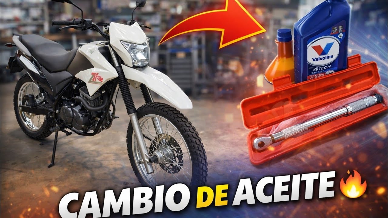 Cambio de aceite zanella zr corven triax motomel skua