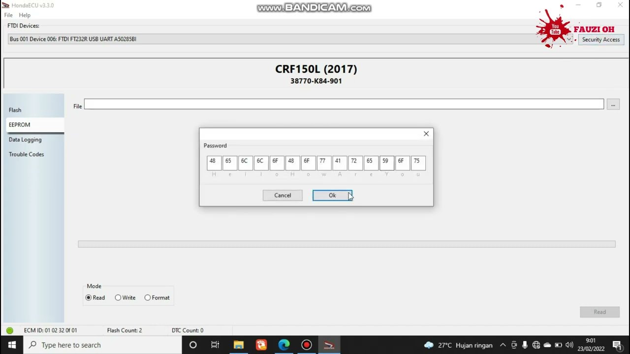 CARA MENGHAPUS DATA FLACH COUNT SETELAH REMAP ECU