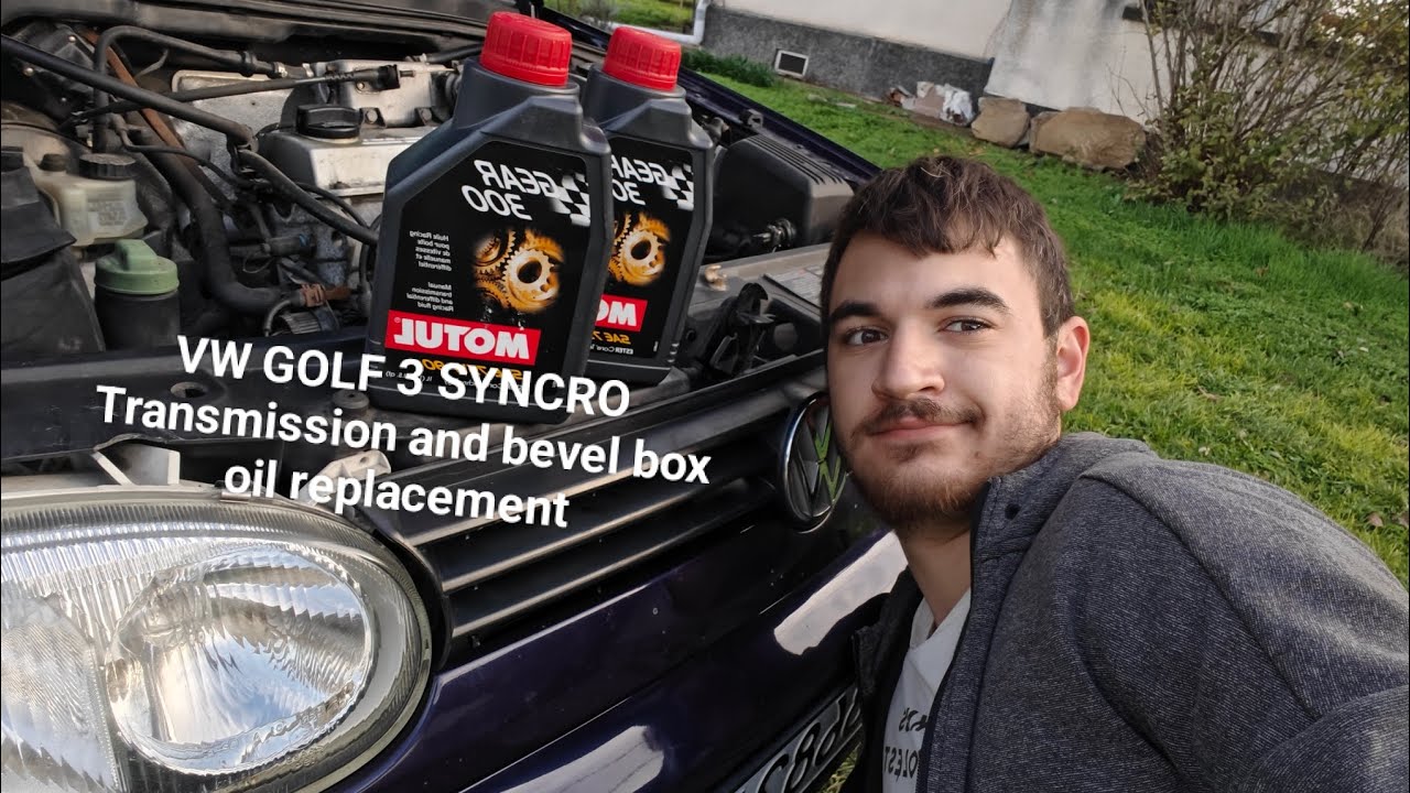 1997 VW Golf 3 Syncro 2.0 transmission (gearbox) and bevel box oil replacement 