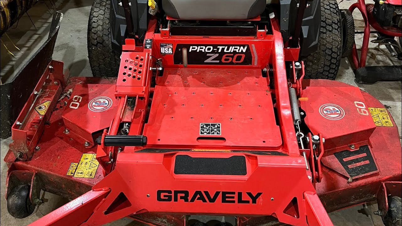 Регулярное техническое обслуживание моей газонокосилки GRAVELY PRO TURN Z60 | GRAVELY LAWNMOWER