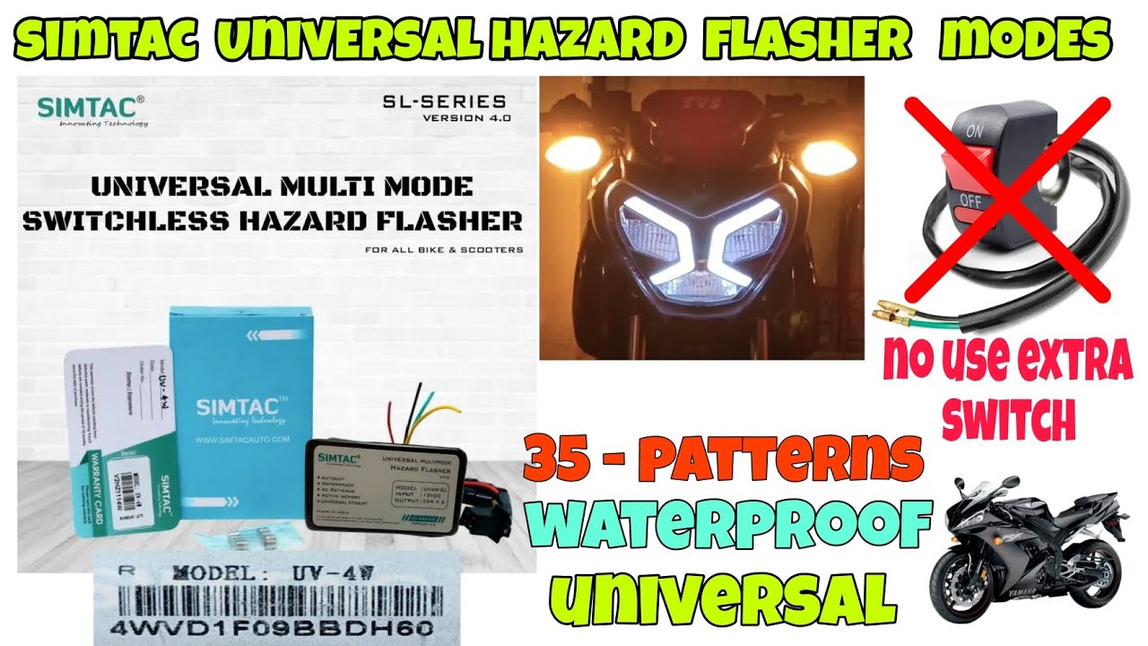 35 pattern Universal simtac hazard flasher | hazard flasher