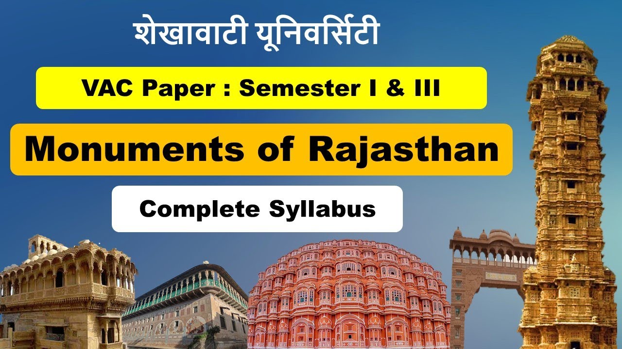 Monuments of Rajasthan | Semester NEP VAC Paper | PDUSU Exam Update  | B.Com Class NEP