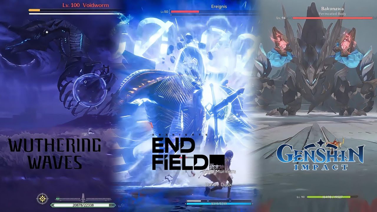 Giant Boss Fight Comparison: Endfield vs. Wuthering Waves vs. Genshin Impact