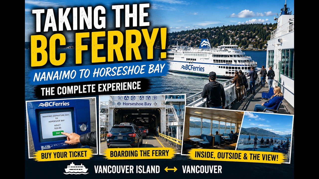 Taking the Ferry from Vancouver Island to Vancouver | BC Ferries Experience