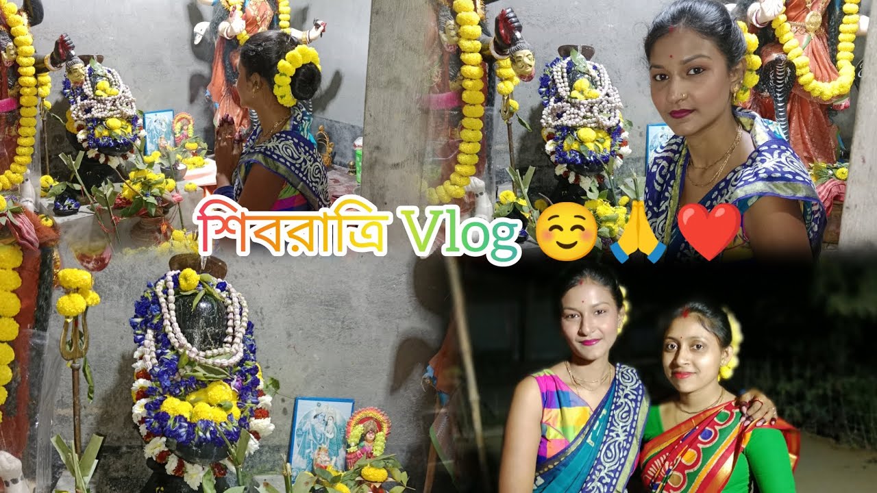 শিবরাত্রি  Vlog ☺️🙏❤️#minivlog #BengaliVlog #vairal_video 