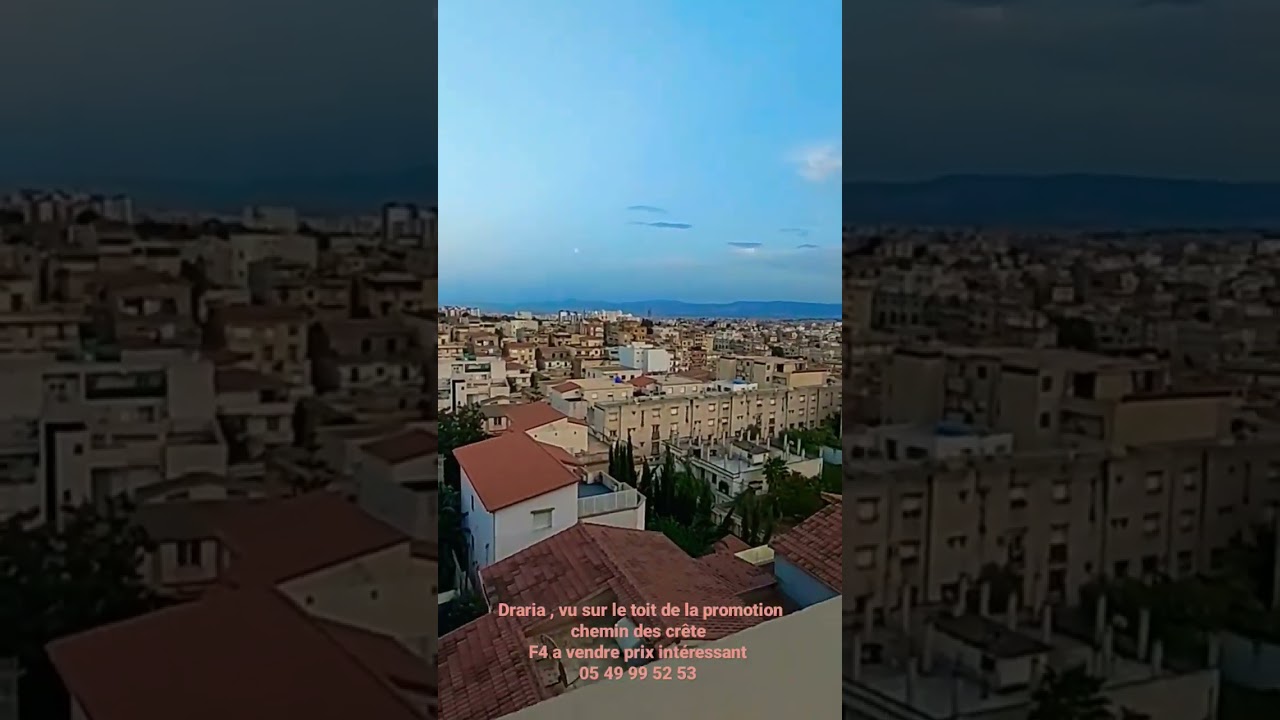 Draria,  chemin des cr&ecirc;te vu d&eacute;gag&eacute;e sur le toit de la promotion,  f4 &agrave; vendre prix int&eacute;ressant .