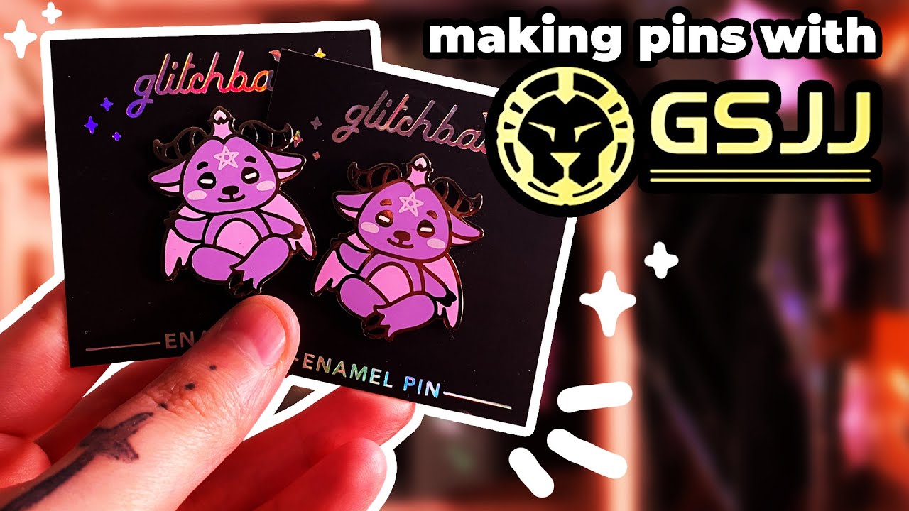 let's make enamel pins! || custom merch with GS-JJ
