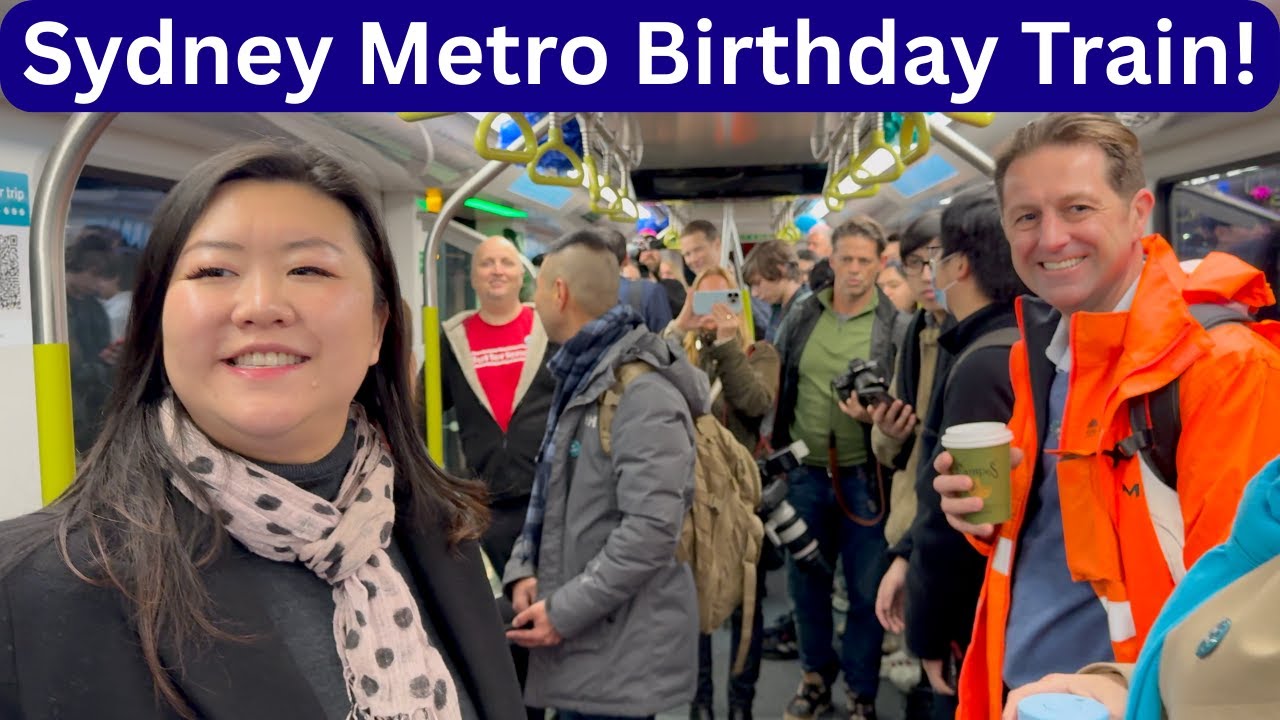 Sydney Metro City Extension - First Year Anniversary - Let's ride the Sydney Metro Birthday Train!