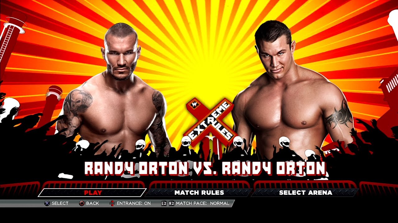 WWE 2K15 PS3 - Randy Orton '14 VS Randy Orton '04 [mClassic]