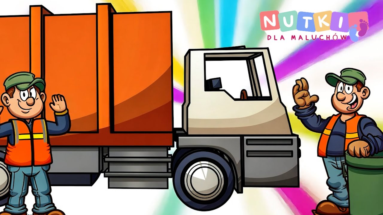 JEDZIE ŚMIECIARKA - Piosenka Dla Dzieci 🚛🗑️♻️ NutkiDlaMaluch&oacute;w