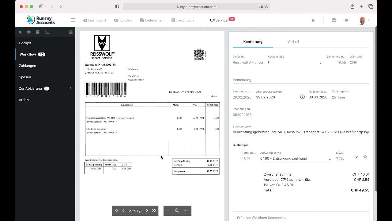 Eine Tour durch die Run my Accounts Online-Buchhaltungs-Software