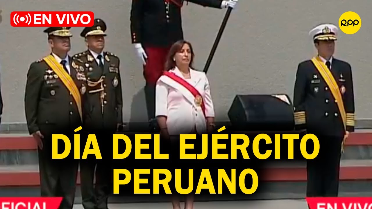Presidenta Dina Boluarte asiste a ceremonia por el Día del Ejército del Perú | EN VIVO