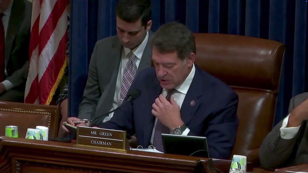 Rep. Green's Opening Statement at CHS's Markup