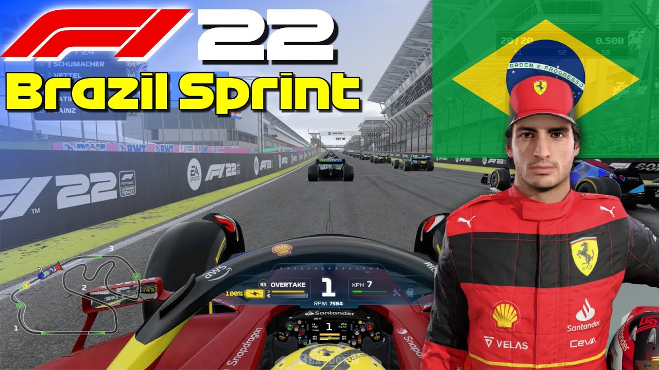 F1 22 - Let's Make Sainz World Champion: Brazil Sprint Race