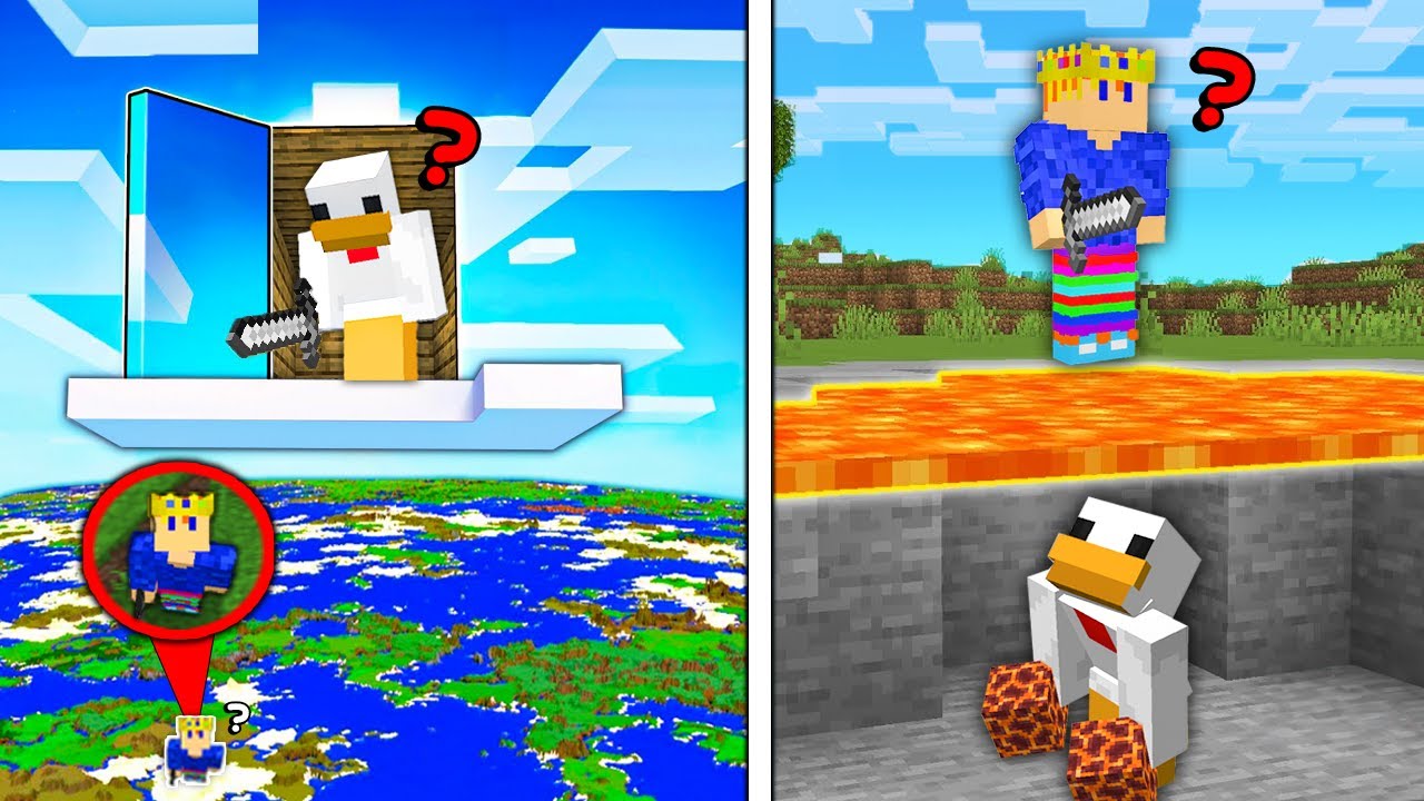 J'ai Utilis&eacute; des Bases Secr&egrave;tes pour faire le Meilleur Manhunt de Minecraft..