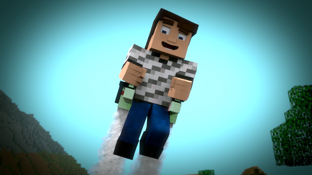 Minecraft JetPack Fail - Minecraft Animation : Abraham Animations