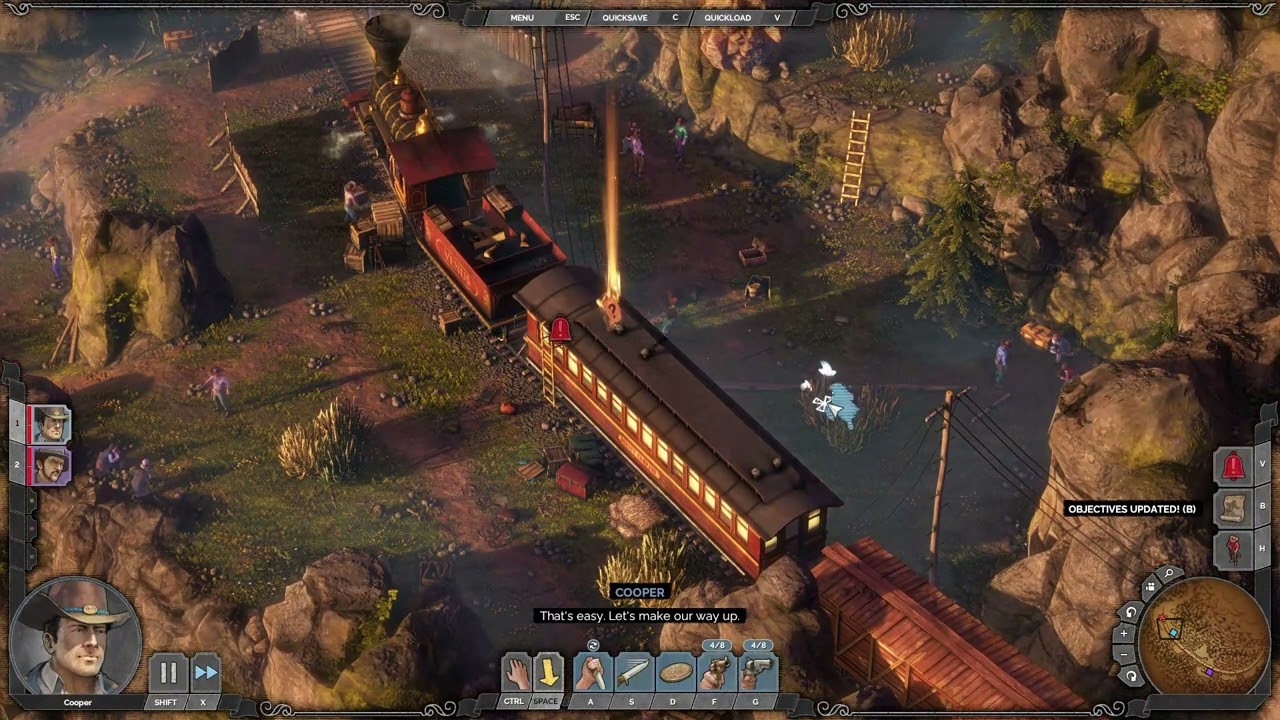 Desperados III Byers Pass challenge run (desperado/cooper solo/ghost)