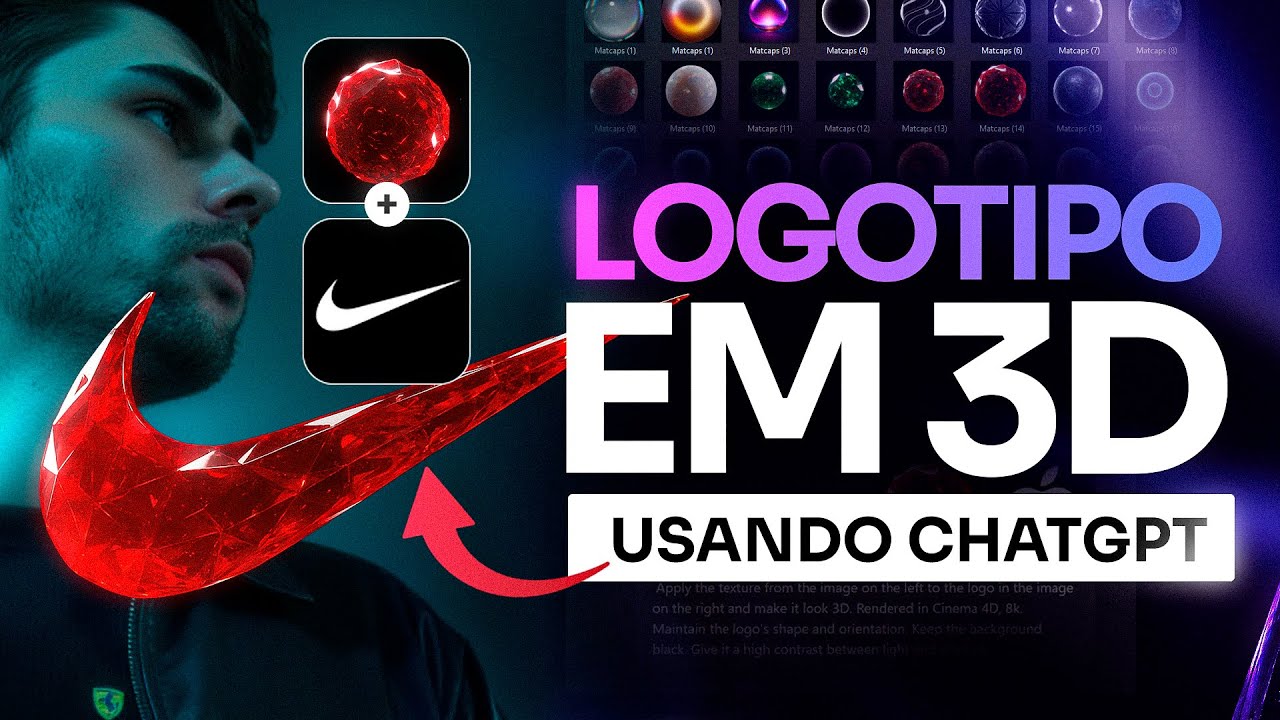 Sua LOGOTIPO em 3D só usando ChatGPT