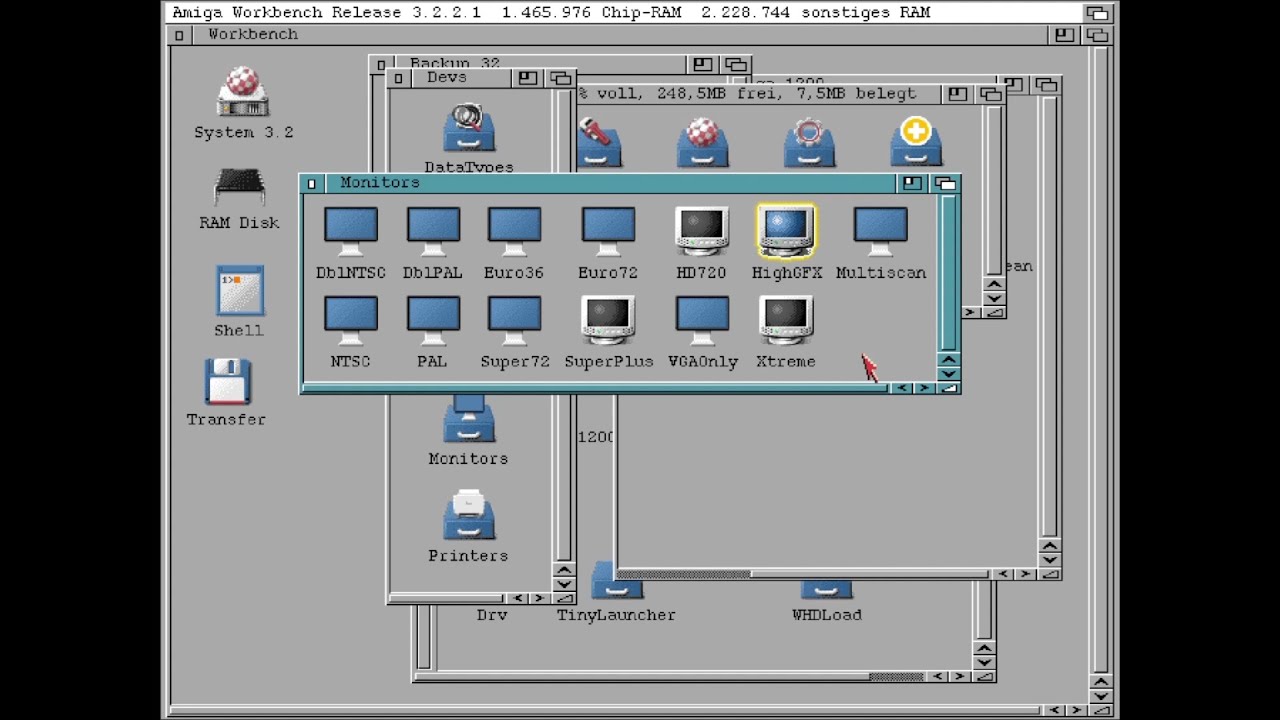 Amiga | OS 3.2 Updates und Displayeinstellungen