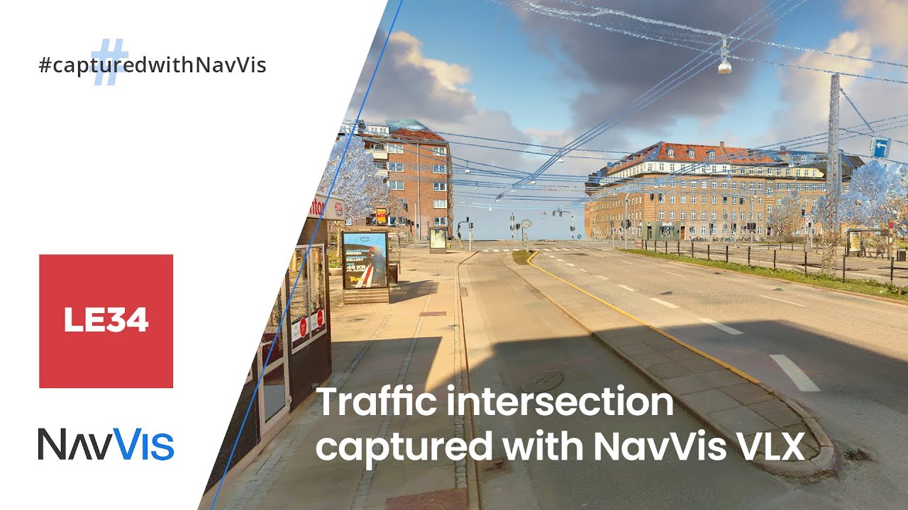 Captured with NavVis: Traffic intersection | Aarhus, Denmark