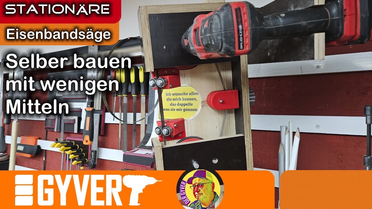Stationäre Eisenbandsäge. Einfach selber bauen mit 3D Druckteilen