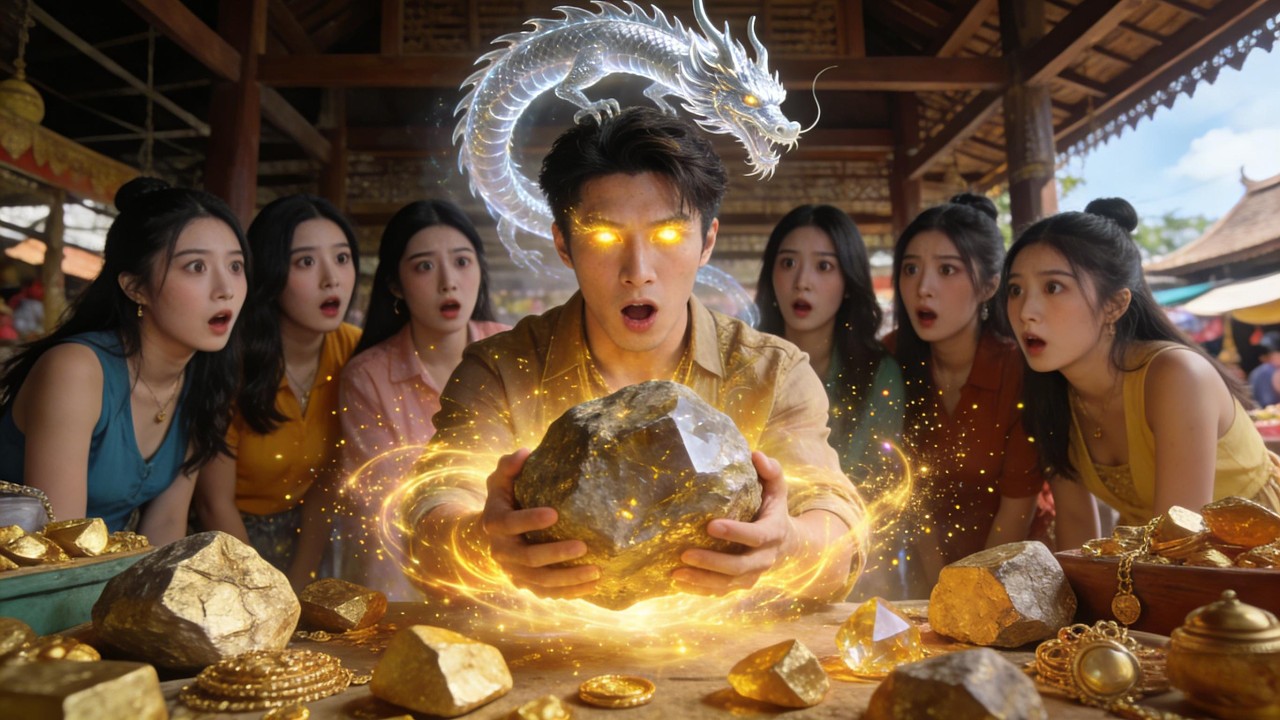 落魄小夥意外獲得點石成金術和龍氣護體，從此一手握無盡財富，一手攬絕色佳人進軍首富之路#爽劇