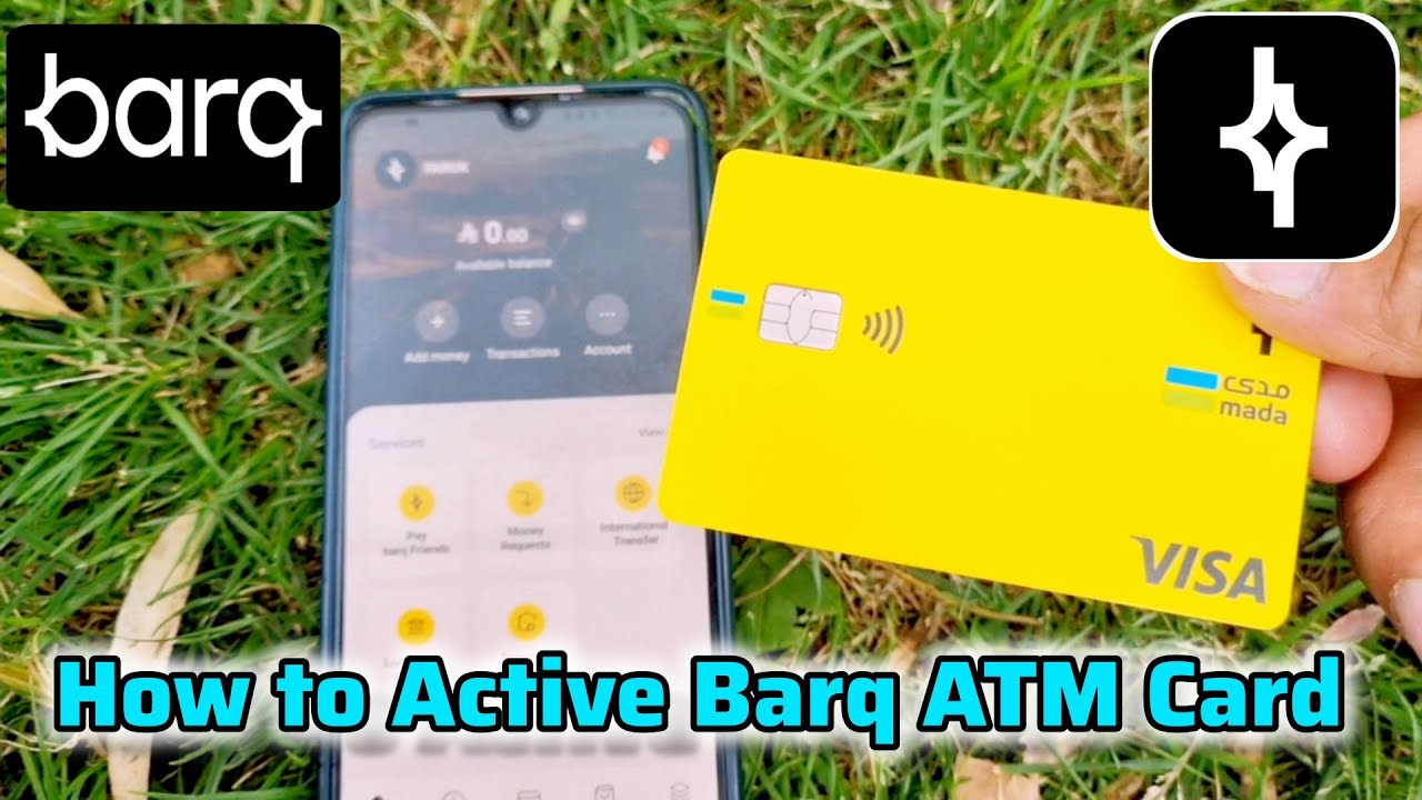 how to active barq atm card in mobile